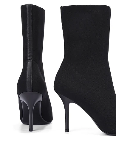 Жіночі черевики MIRATON тканинні чорні - фото 2 - Miraton