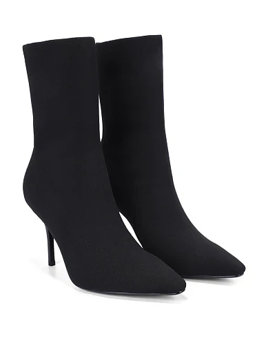 Жіночі черевики MIRATON тканинні чорні - фото 3 - Miraton