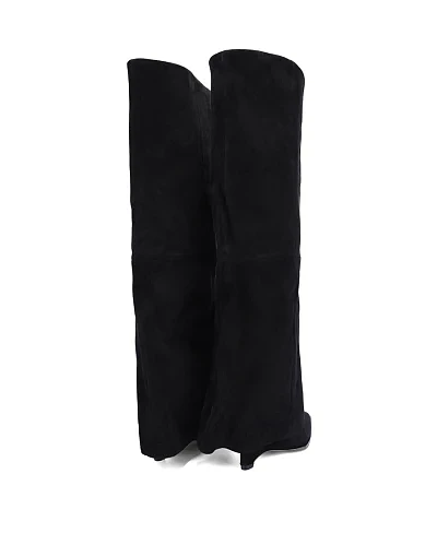 Жіночі ботфорти MIRATON велюрові чорні - фото 5 - Miraton