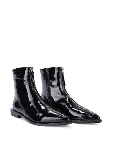 Жіночі черевики MIRATON з наплаку чорні - фото 3 - Miraton