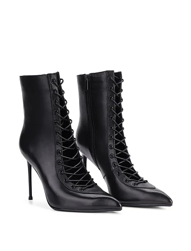 Жіночі черевики MiaMay шкіряні чорні - фото 3 - Miraton