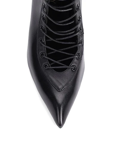 Жіночі черевики MiaMay шкіряні чорні - фото 5 - Miraton