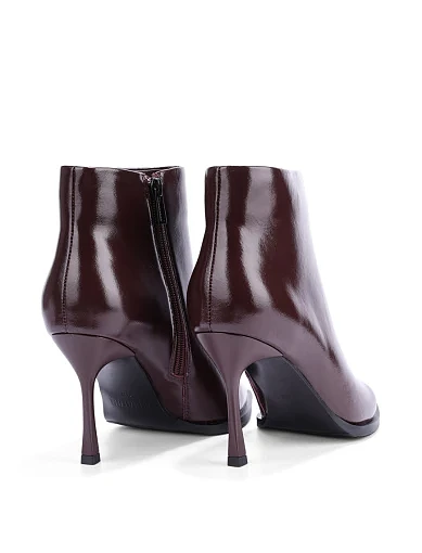 Жіночі черевики MIRATON шкіряні бордові - фото 4 - Miraton