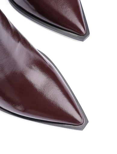 Жіночі черевики MIRATON шкіряні бордові - фото 5 - Miraton