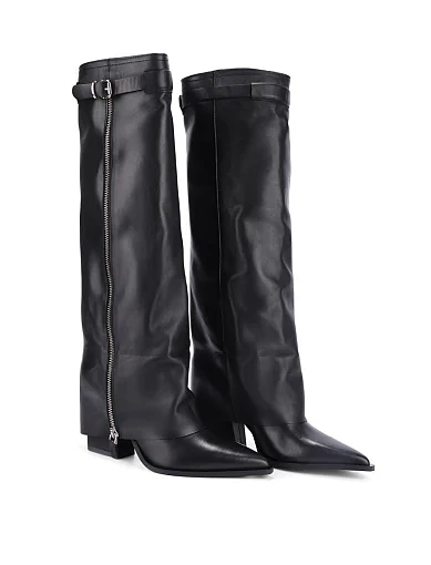 Жіночі чоботи MIMMU шкіряні чорні - фото 3 - Miraton