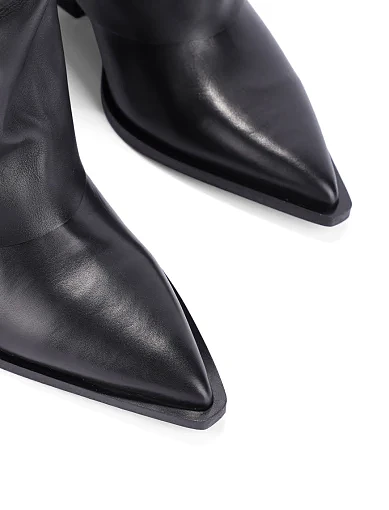 Жіночі чоботи MIMMU шкіряні чорні - фото 5 - Miraton