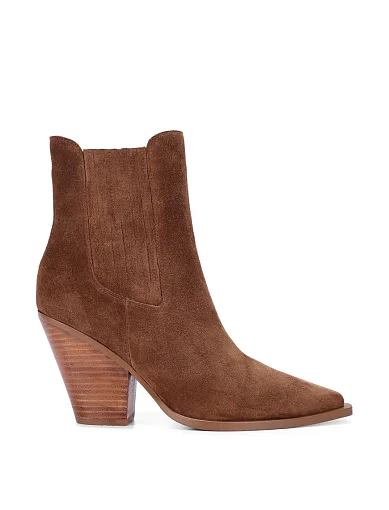 Жіночі черевики челсі MIRATON велюрові бежеві - фото 2 - Miraton