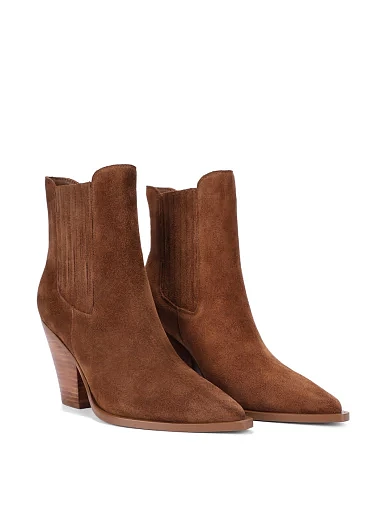 Жіночі черевики челсі MIRATON велюрові бежеві - фото 4 - Miraton