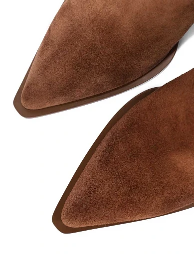 Жіночі черевики челсі MIRATON велюрові бежеві - фото 6 - Miraton