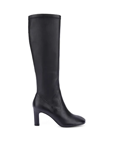 Жіночі чоботи шкіряні чорні - фото 2 - Miraton