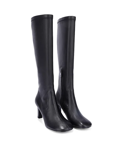 Жіночі чоботи шкіряні чорні - фото 4 - Miraton