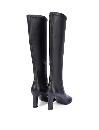 Жіночі чоботи шкіряні чорні - фото 5 - Miraton