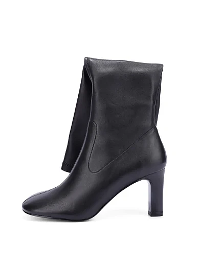 Жіночі чоботи шкіряні чорні - фото 6 - Miraton