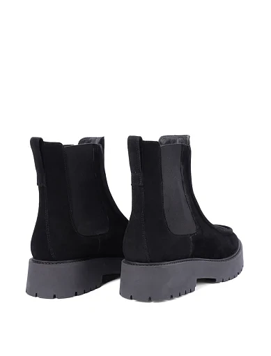 Женские ботинки челси Attizzare велюровые черные - фото 4 - Miraton