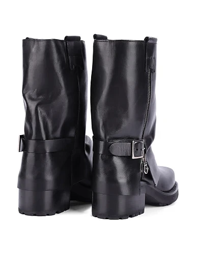 Жіночі черевики MIMMU шкіряні чорні - фото 4 - Miraton