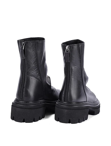 Женские ботинки MIMMU кожаные черные - фото 4 - Miraton