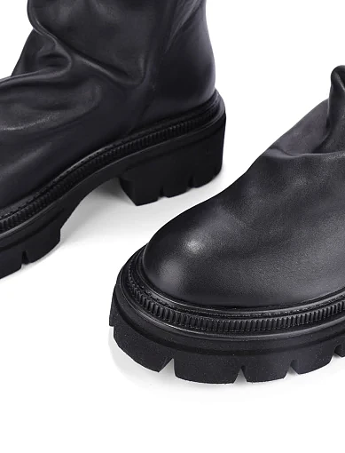 Женские ботинки MIMMU кожаные черные - фото 5 - Miraton