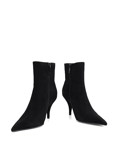 Жіночі черевики MIRATON велюрові чорні - фото 2 - Miraton