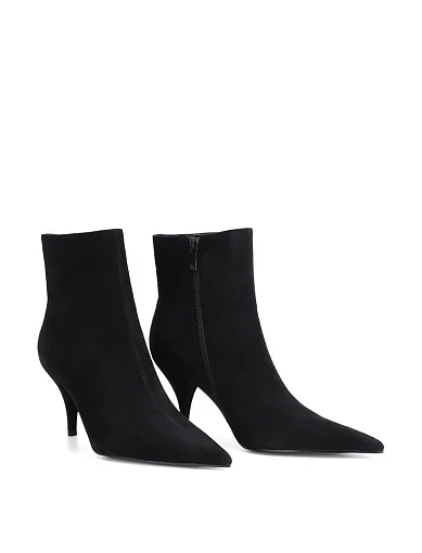 Жіночі черевики MIRATON велюрові чорні - фото 3 - Miraton