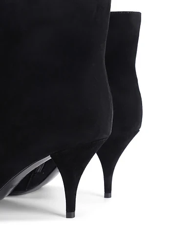 Жіночі черевики MIRATON велюрові чорні - фото 5 - Miraton