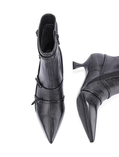 Жіночі черевики MIRATON шкіряні чорні - фото 2 - Miraton