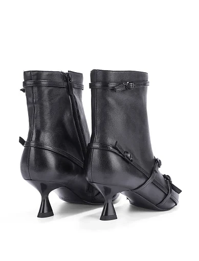 Жіночі черевики MIRATON шкіряні чорні - фото 4 - Miraton