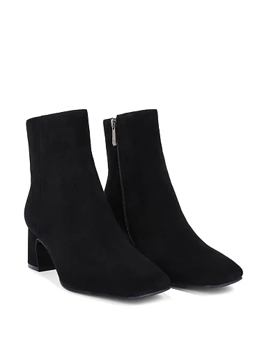 Жіночі черевики Attizzare велюрові чорні(207-V25163-5501-1) - фото 4 - Miraton