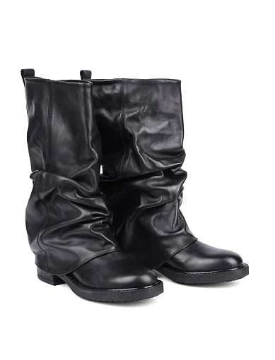 Женские ботинки MIRATON кожаные черные - фото 3 - Miraton