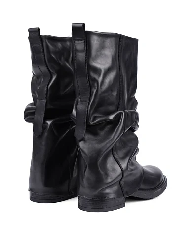 Женские ботинки MIRATON кожаные черные - фото 4 - Miraton