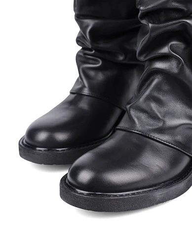 Женские ботинки MIRATON кожаные черные - фото 5 - Miraton