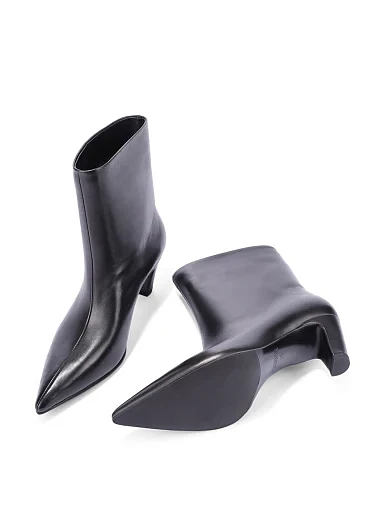 Жіночі черевики MIRATON шкіряні чорні - фото 2 - Miraton