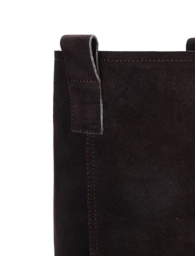 Жіночі чоботи MIRATON велюрові коричневі - фото 2 - Miraton