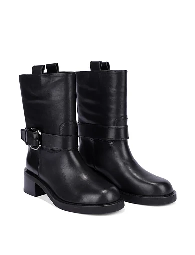 Жіночі черевики MIRATON шкіряні чорні - фото 3 - Miraton