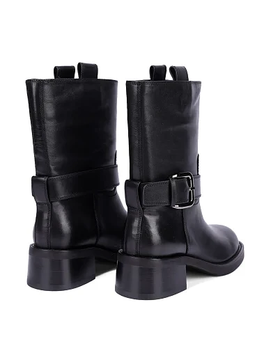 Жіночі черевики MIRATON шкіряні чорні - фото 4 - Miraton