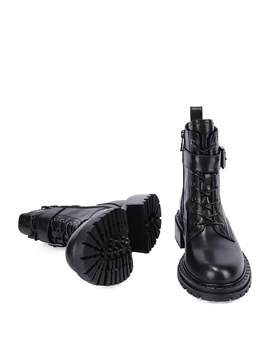 Жіночі черевики MIRATON шкіряні чорні - фото 2 - Miraton