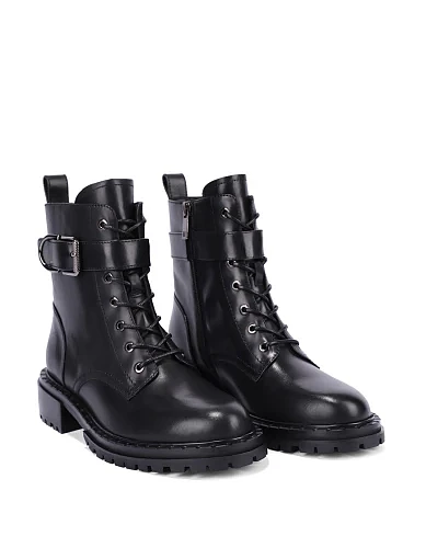 Жіночі черевики MIRATON шкіряні чорні - фото 3 - Miraton