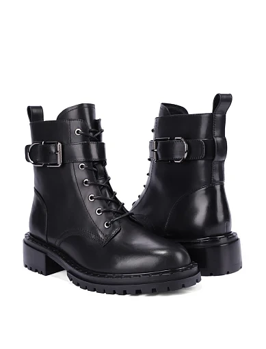 Жіночі черевики MIRATON шкіряні чорні - фото 5 - Miraton