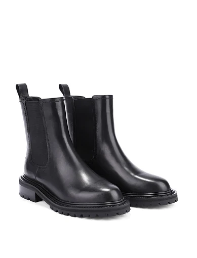 Женские ботинки челси Attizzare кожаные черные - фото 3 - Miraton