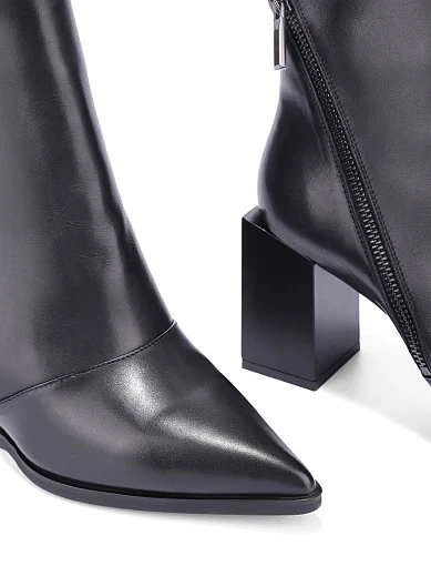 Жіночі черевики Attizzare шкіряні чорні - фото 6 - Miraton