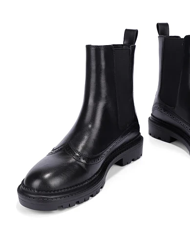 Жіночі черевики челсі Attizzare шкіряні чорні - фото 2 - Miraton