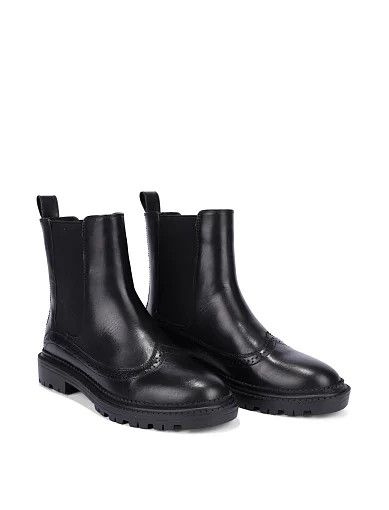 Жіночі черевики челсі Attizzare шкіряні чорні - фото 3 - Miraton