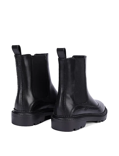 Жіночі черевики челсі Attizzare шкіряні чорні - фото 4 - Miraton