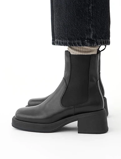 Жіночі черевики Vagabond шкіряні чорні - фото 5 - Miraton