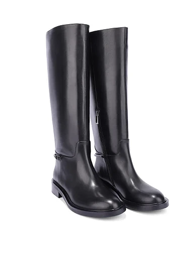 Женские сапоги Attizzare кожаные черные - фото 3 - Miraton