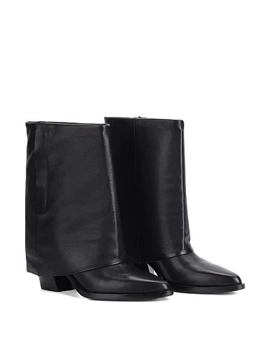 Жіночі черевики MIRATON шкіряні чорні - фото 3 - Miraton