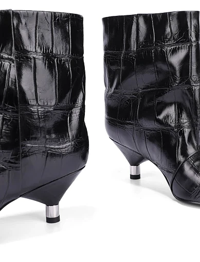 Жіночі черевики MIRATON шкіряні чорні - фото 3 - Miraton