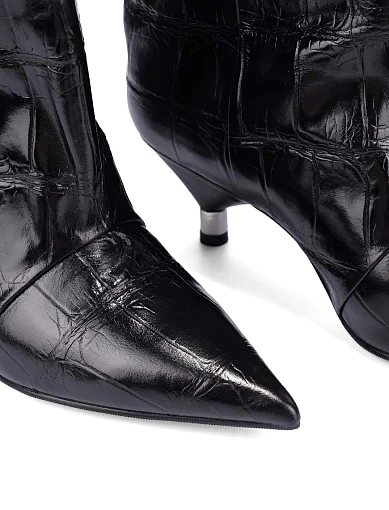 Жіночі черевики MIRATON шкіряні чорні - фото 6 - Miraton