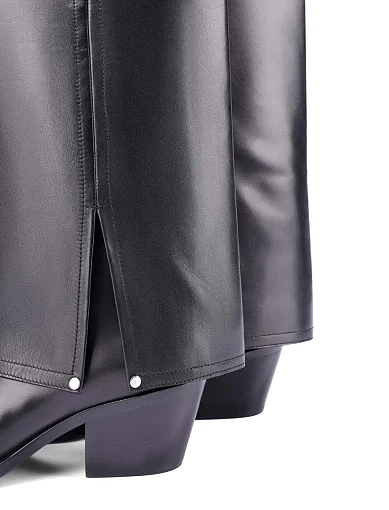 Жіночі чоботи MIRATON шкіряні чорні - фото 5 - Miraton