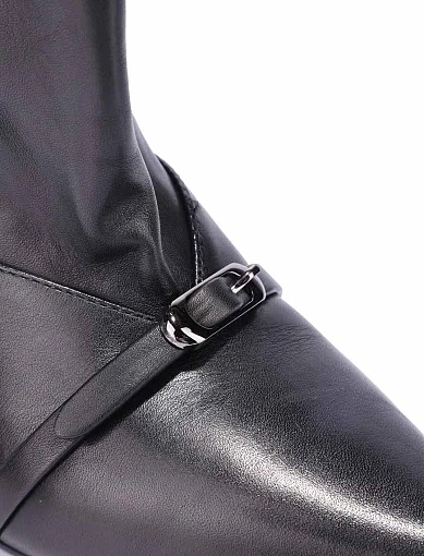 Жіночі чоботи MIRATON шкіряні чорні - фото 3 - Miraton