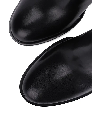 Жіночі чоботи MIRATON шкіряні чорні - фото 5 - Miraton